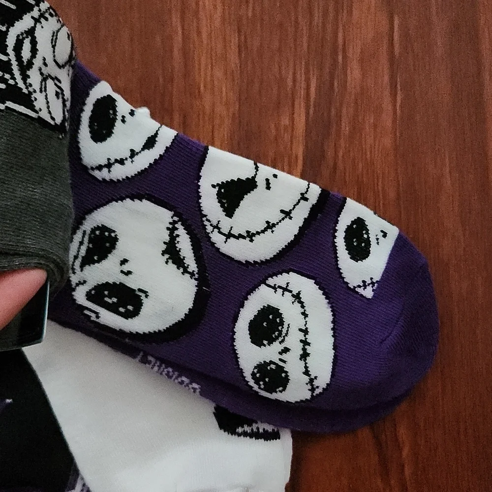 Nightmare Before Christmas Socks Jack & Sally No Show Shoe size 4-10 NEW